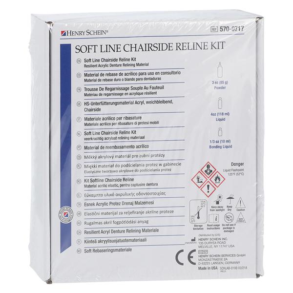 0921250HS Softline Chairside Reline Material Soft Liner Henry Schein Zahn