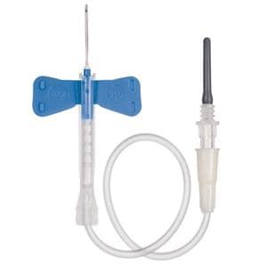 Blood Collection Set Needle 23gx3/4" 12" Tubing Winged Blue Safety Shield 50/Bx, 4 BX/CA