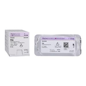 Maxima Suture 4-0 1-18" Polyglycolic Acid Braided NP-3 Undyed 12/Bx