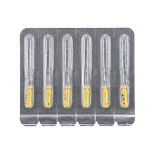 Maxima Hand K-Reamer 25 mm Size 50 Yellow 6/Pk