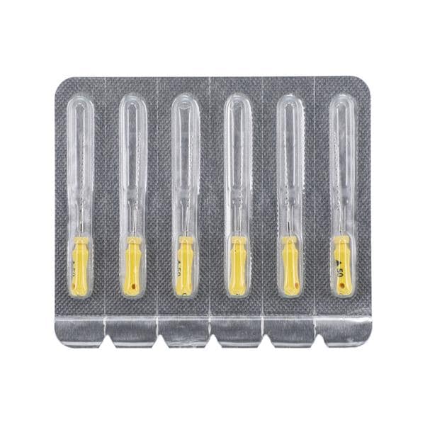Maxima Hand K-Reamer 25 mm Size 50 Yellow 6/Pk