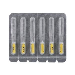 Maxima Hand K-Reamer 21 mm Size 20 Yellow 6/Pk