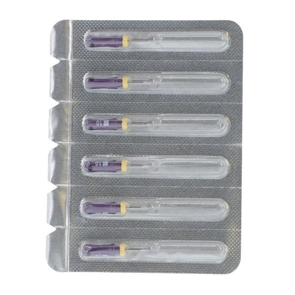 Maxima Hand K-File 25 mm Size 10 Violet 6/Pk