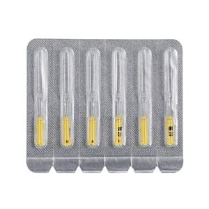 Maxima Hand K-File 25 mm Size 20 Yellow 6/Pk