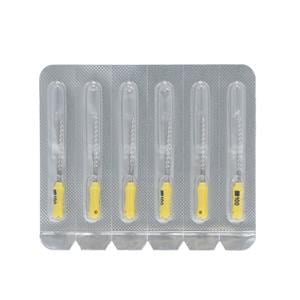 Maxima Hand K-File 21 mm Size 100 Yellow 6/Pk