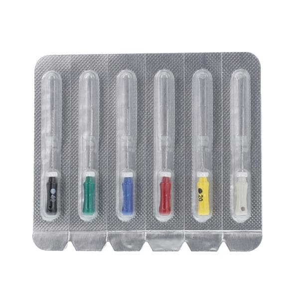 Maxima Hand Hedstrom Files 21 mm Size 15-40 Stnls Stl/Plstc Hndl Assorted 6/Pk