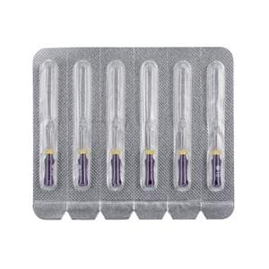 Maxima Hand Hedstrom Files 25 mm Size 10 Stnls Stl/Plstc Hndl Violet 6/Pk