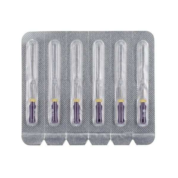 Maxima Hand Hedstrom Files 25 mm Size 10 Stnls Stl/Plstc Hndl Violet 6/Pk