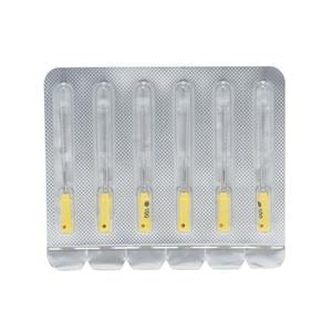 Maxima Hand Hedstrom Files 25 mm Size 100 Stnls Stl/Plstc Hndl Yellow 6/Pk