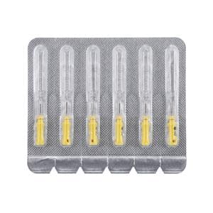 Maxima Hand Hedstrom Files 25 mm Size 50 Stnls Stl/Plstc Hndl Yellow 6/Pk