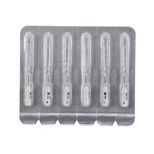 Maxima Hand Hedstrom Files 25 mm Size 90 Stnls Stl/Plstc Hndl White 6/Pk