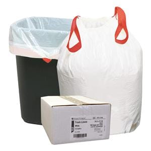 Bag Liner Low Density Plastic 0.8mil Drawtape13 Gallon 100/CA