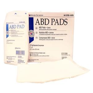 Cellulose ABD Pad 5"x9" Sterile Not Made With Natural Rubber Latex, 16 BX/CA