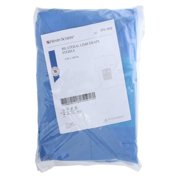 116x144" Sterile Bilateral Limb Drape