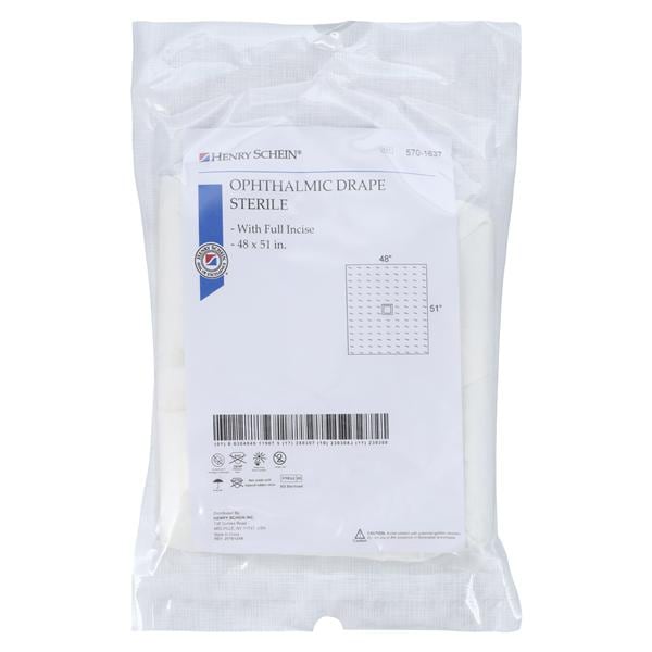 48x51" Sterile Opthalmic Drape Fenestrated