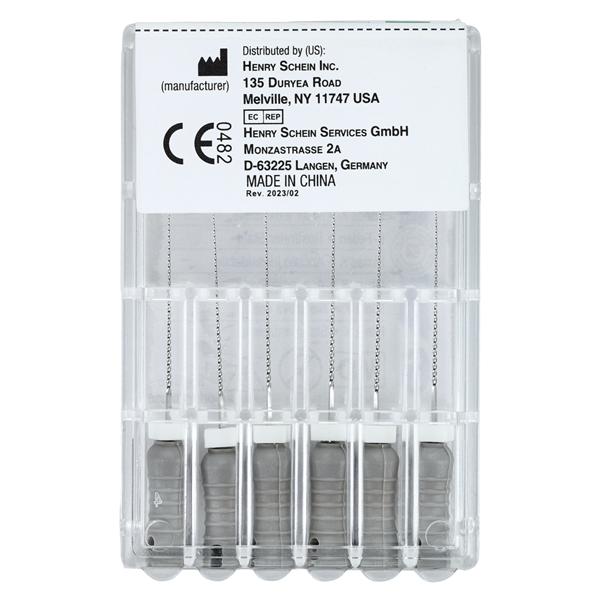 Endoflex Hand K-File 21 mm Size 08 Stainless Steel Grey 6/Bx product image