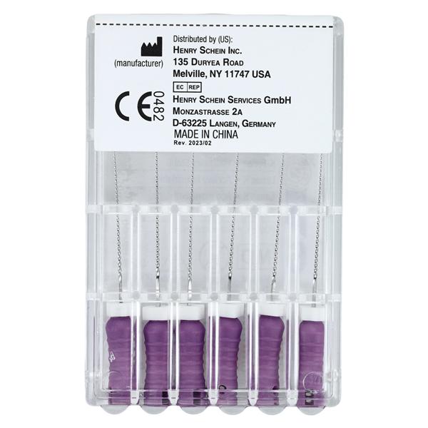 Endoflex Hand K-File 21 mm Size 10 Stainless Steel Purple 6/Bx product image