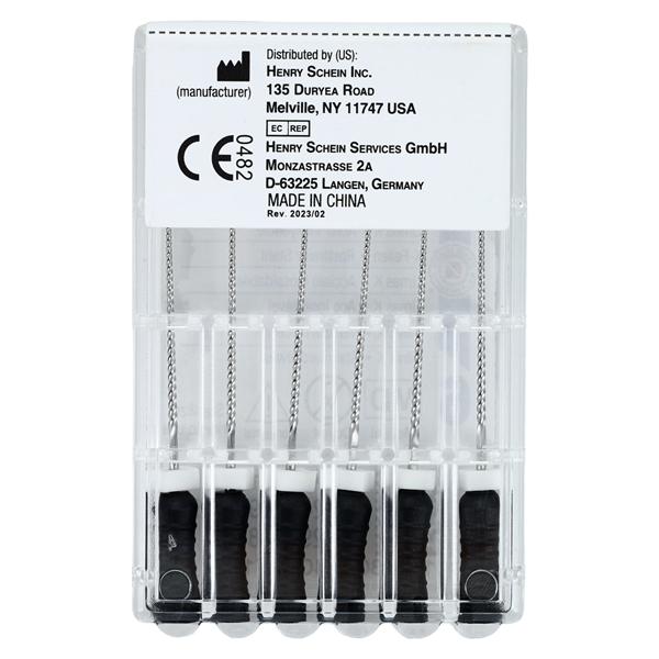 Endoflex Hand K-File 21 mm Size #40 Stainless Steel Black 6/Bx product image