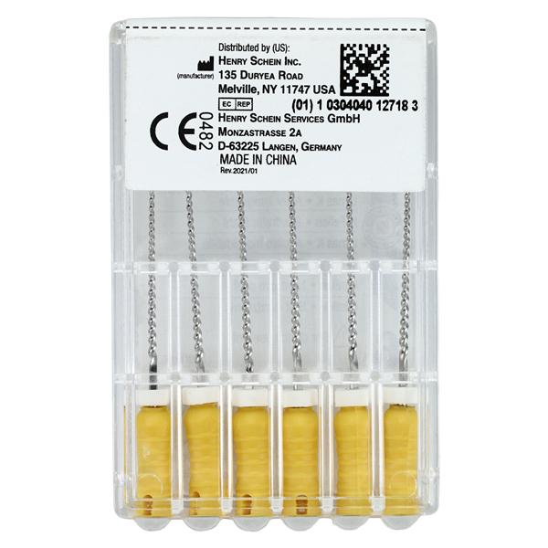 Endoflex Hand K-File 21 mm Size #50 Stainless Steel Yellow 6/Bx product image