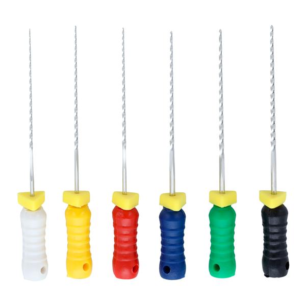 Endoflex Hand Instruments Reamer 25 mm Size 15-40 Stainless Steel Assorted 6/Bx product image