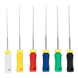 Endoflex Hand Instruments Hedstrom Files 25 mm Size 15-40 SS Assorted 6/Bx