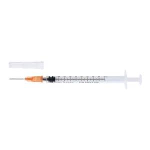 Tuberculin Syringe 27gx1/2" 1cc Luer Slip Attached Needle Cnvntnl LDS 100/Bx, 8 BX/CA