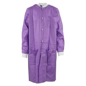 Criterion Protective Lab Coat SMS Small Purple 10/Pk