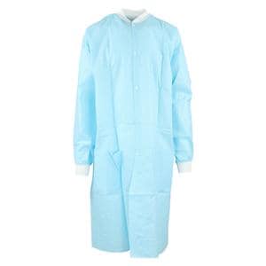 Criterion Protective Lab Coat SMS Small Sky Blue 10/Pk