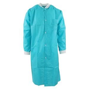 Criterion Protective Lab Coat SMS Small Teal 10/Pk
