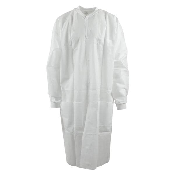 Criterion Protective Lab Coat SMS Medium White 10/Pk