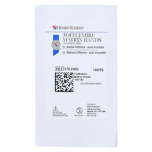 Tofflemire Matrix Band 0.002 in 144/Pk product image