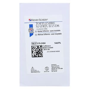 Tofflemire Matrix Bands 0.0015 in 3 144/Pk