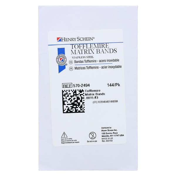 Tofflemire Matrix Band 0.0015 in 144/Pk product image