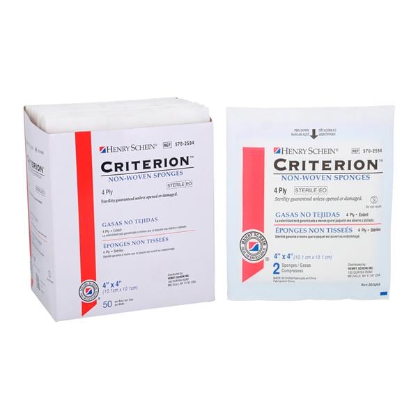 Viscose/Polyester Sponge Sterile, 24 BX/CA