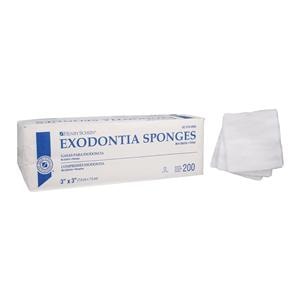 Cotton Filled Exodontia Sponge 3x3" 8 Ply Non-Sterile Square LF