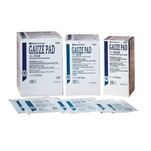 100% Cotton Pad Gauze 2x2" 12 Ply Sterile Not Made With Natural Rubber Latex, 24 PK/CA