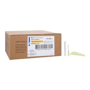 Safety Needle 20gx1" Yellow Safety Shield 100/Bx, 8 BX/CA
