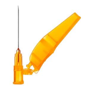 Safety Needle 25gx1" Orange Safety Shield 100/Bx, 8 BX/CA