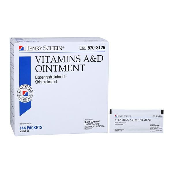 Vitamin A&D Ointment Topical Ointment 5gm 5gm Foil Pack 144/Bx, 6 BX/CA