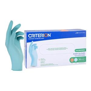 Criterion Chloroprene Exam Gloves Small Aqua Blue Non-Sterile 100/Bx