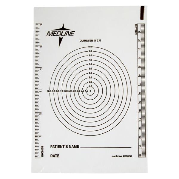 Bullseye Wound Measure Ruler Paper Universal
