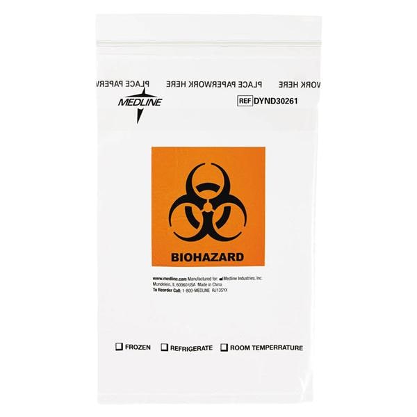 Transport Bag Clear Zip Closure With 2 Pouches 1000/Ca