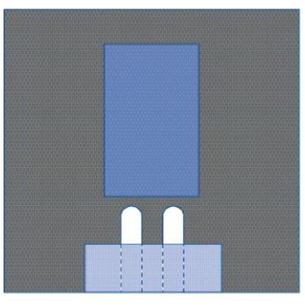 77x80" Sterile Surgical Drape Fenestrated