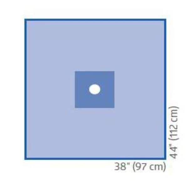 38x44" Sterile Surgical Incise Drape 2-3/4" Fenestrated