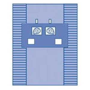 Eclipse 77x12" Sterile Central Line Drape 3-1/2" Fenestrated