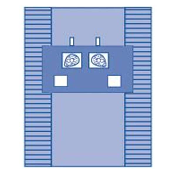 Eclipse 77x12" Sterile Central Line Drape 3-1/2" Fenestrated