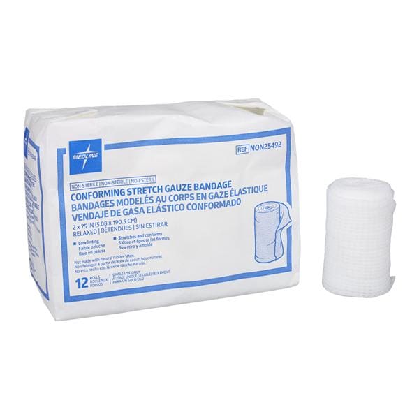 Sof-Form Gauze Bandage Rayon Polyester Blend 2x75" Non-Sterile 12/Bg, 8 BG/CA
