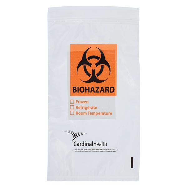 Transport Bag Clear Zip Closure W/ Bck Pch w/Flp/3x4 Absrbng Sht 1,000/Ca