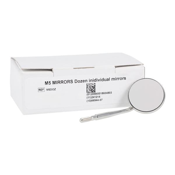 Mirror Head Stainless Steel Size 5 Medium Cone Socket Front Surface 12/Pk - Mirror Head Stainless Steel Size 5 Medium Cone Socket Front Surface 12/Pk - Image 1