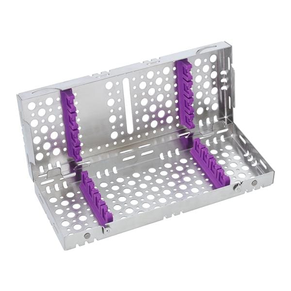 Nordent Cassette Cassette Stainless Steel Small Purple 4-8 Instruments Ea